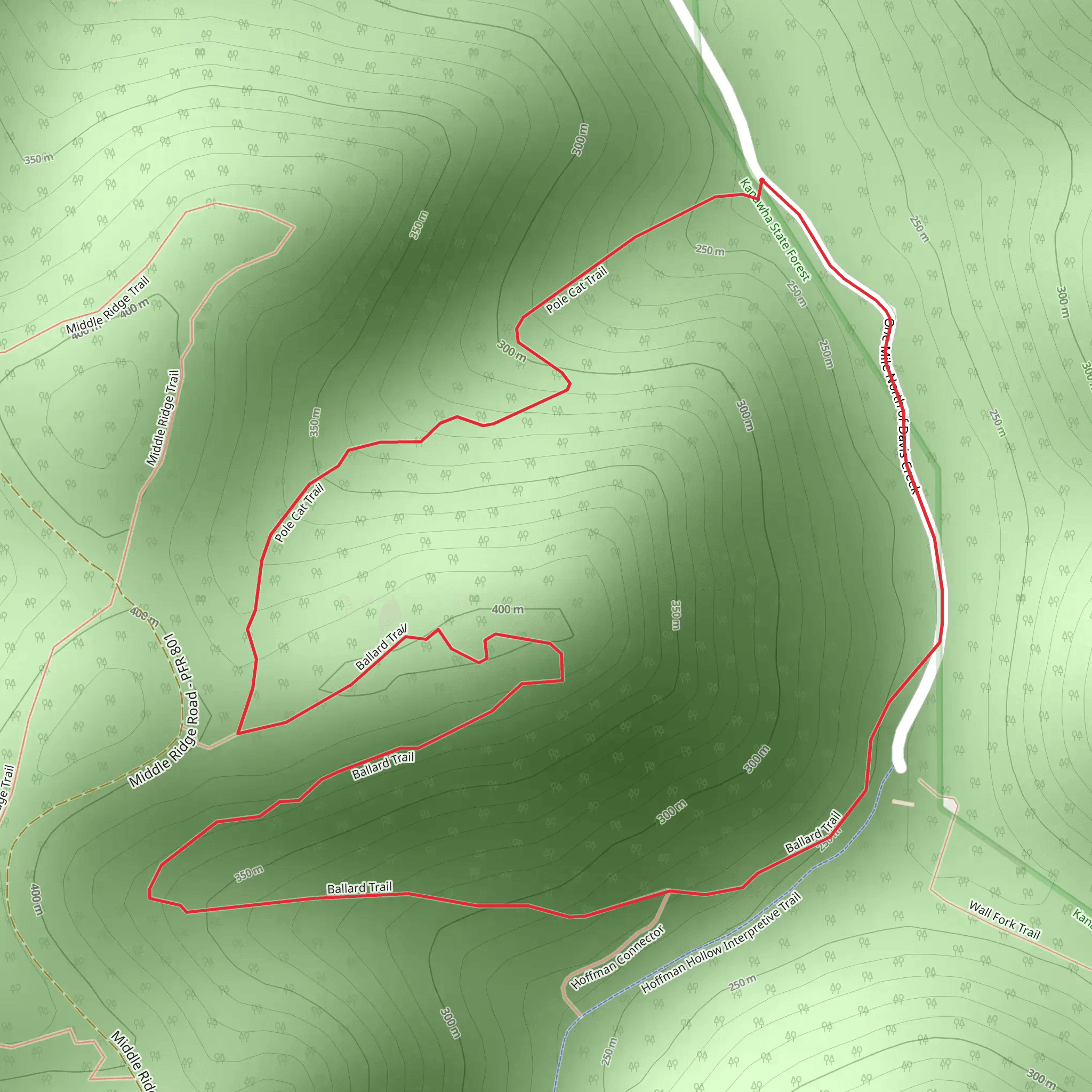 Ballard and Pole Cat Loop Trail mobile static map