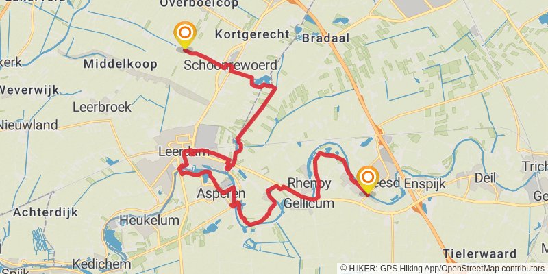 Oeverloperpad stage 8 Map