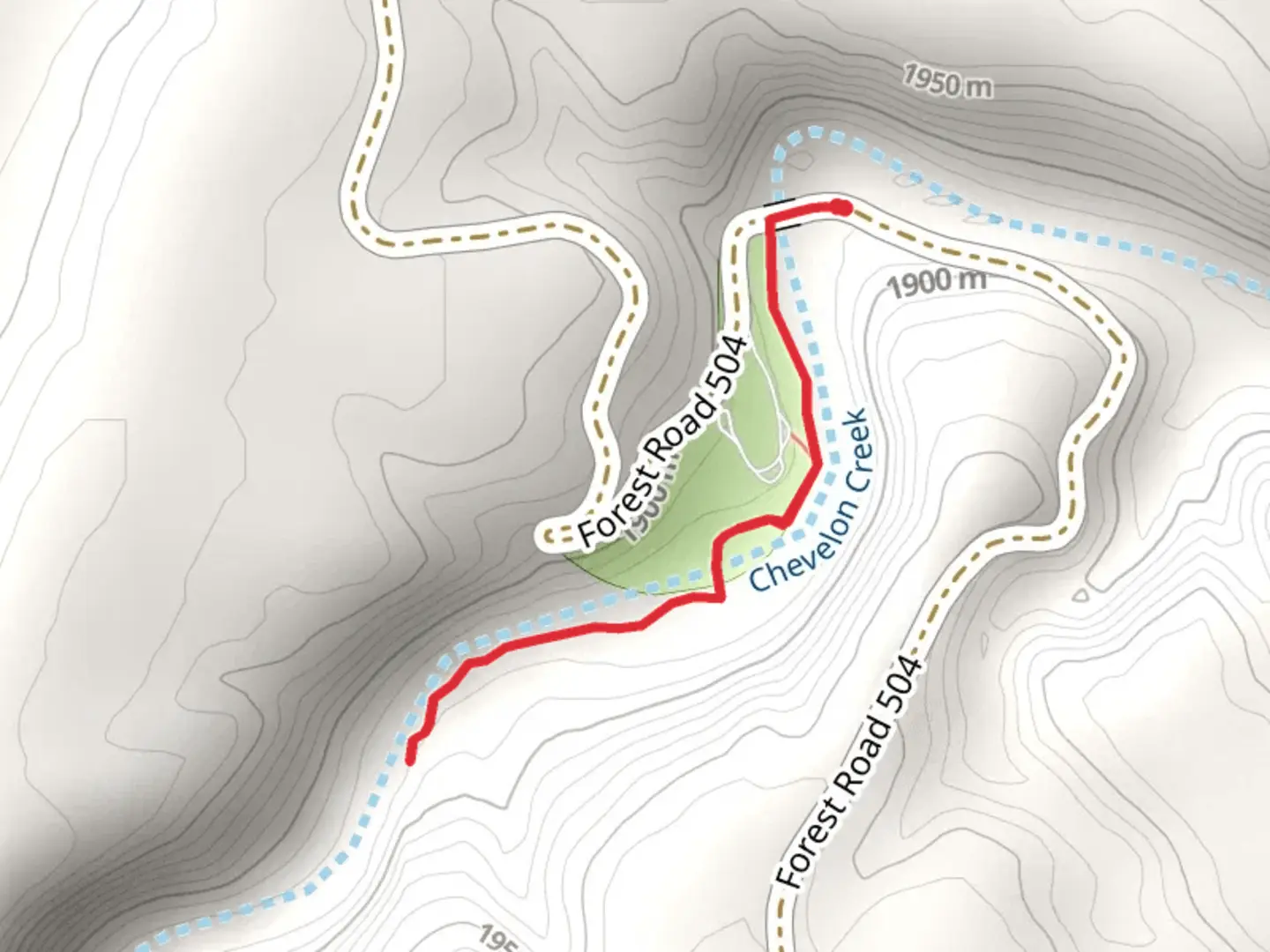 An image depicting the trail Chevelon Creek - One Eighty Trail and its surrounding area.