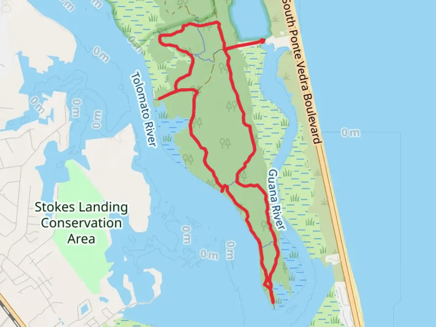 An image depicting the trail Blue and Purple Loop Trail and its surrounding area.