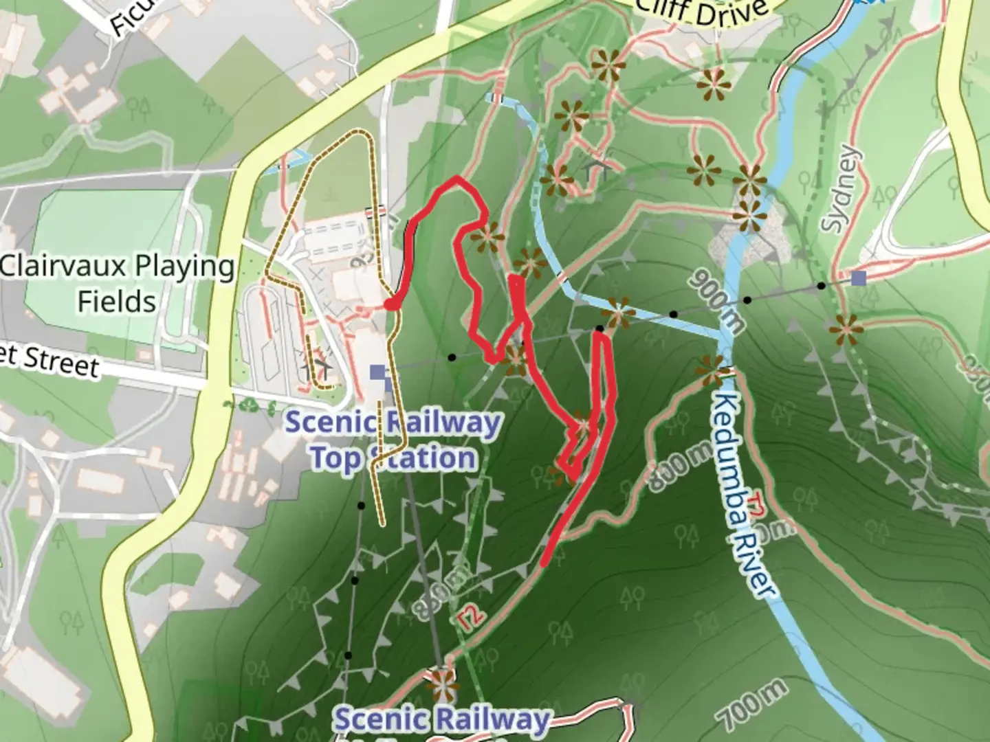 An image depicting the trail Furber Steps - Scenic Railway Track and its surrounding area.