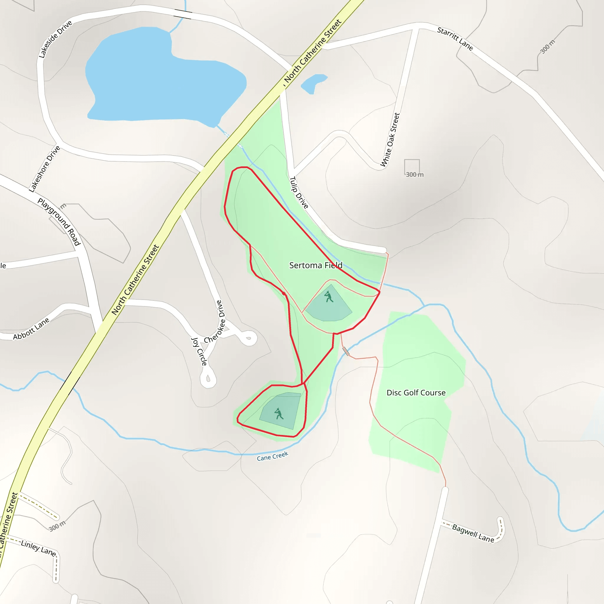 Sertoma Feild Loop mobile static map