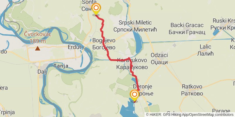 Sultans Trail stage 37 Map