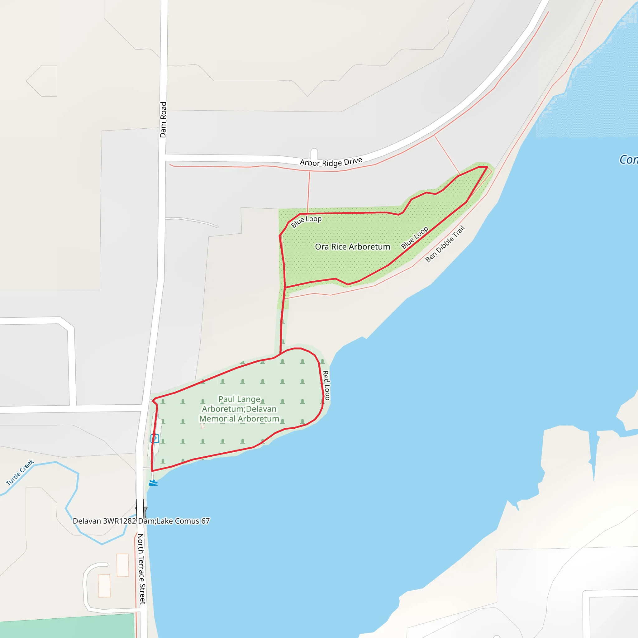 North Terrace Street Loop mobile static map