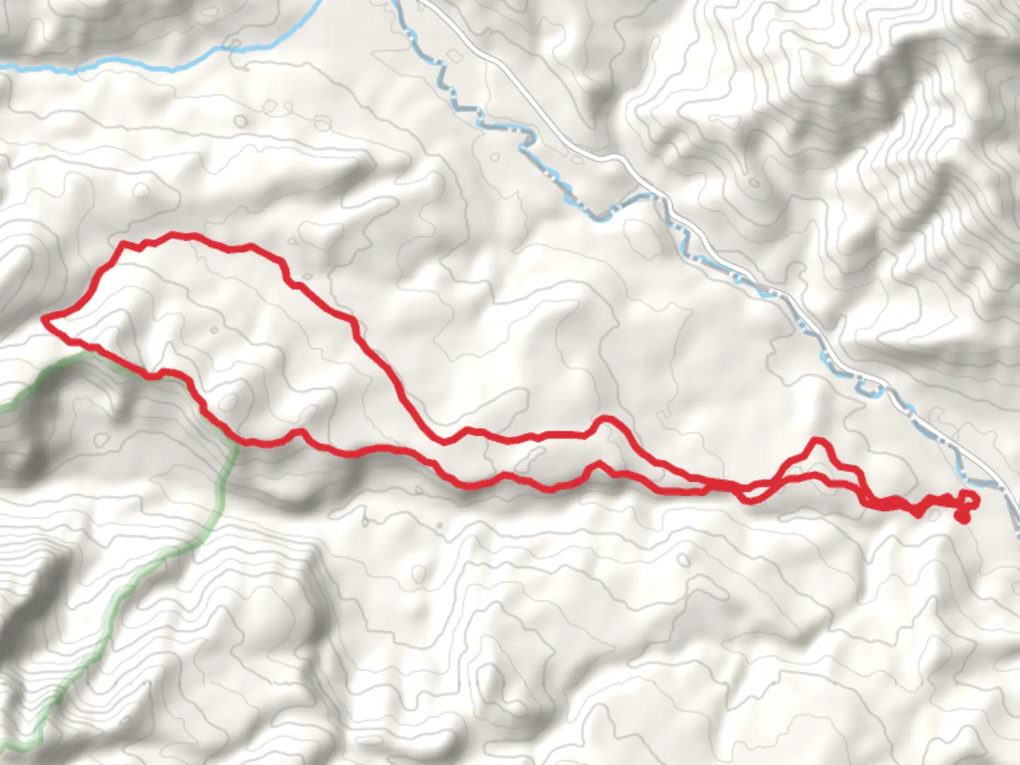 An image depicting the trail Sand Creek Trail and N F Road and its surrounding area.