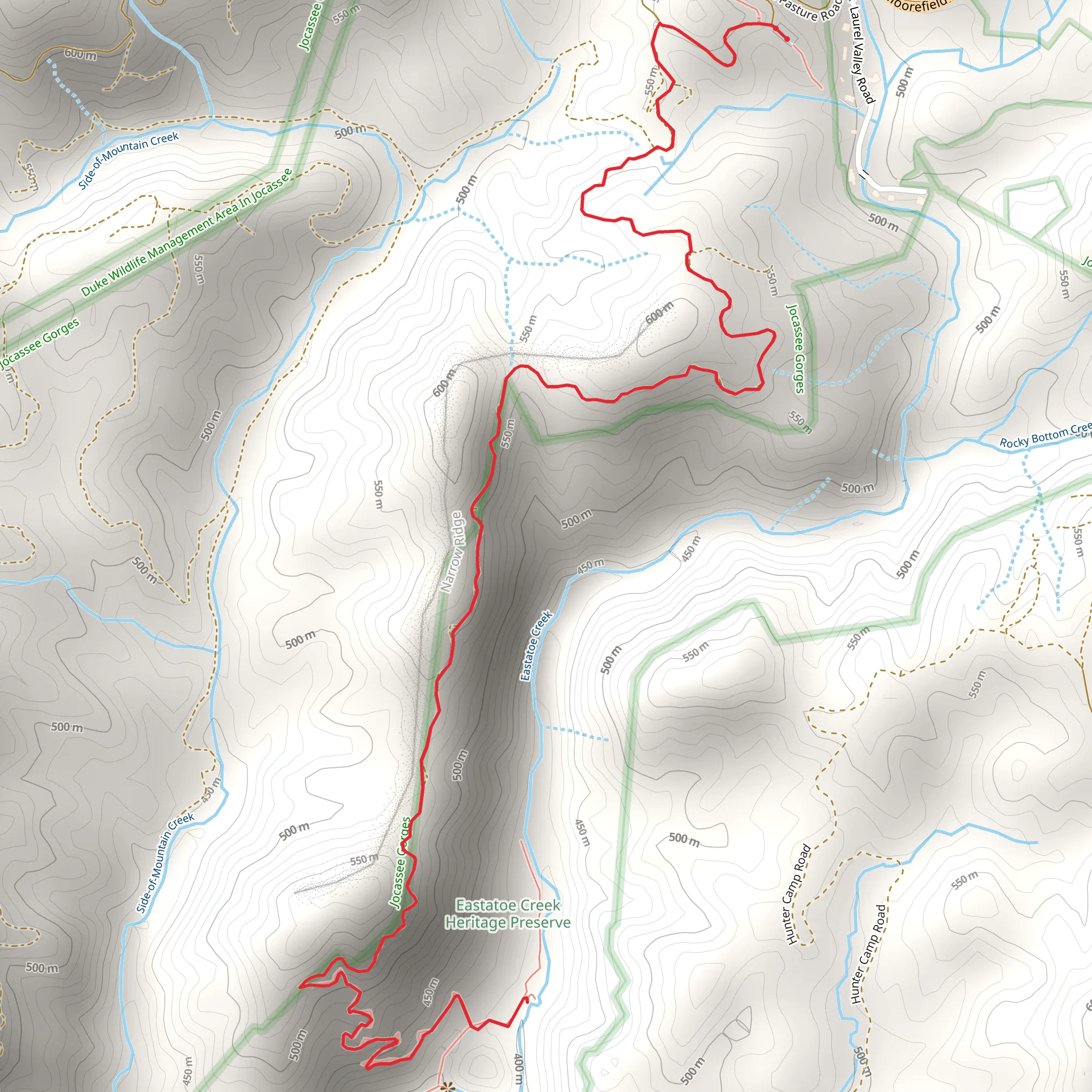 Eastatoe Creek mobile static map