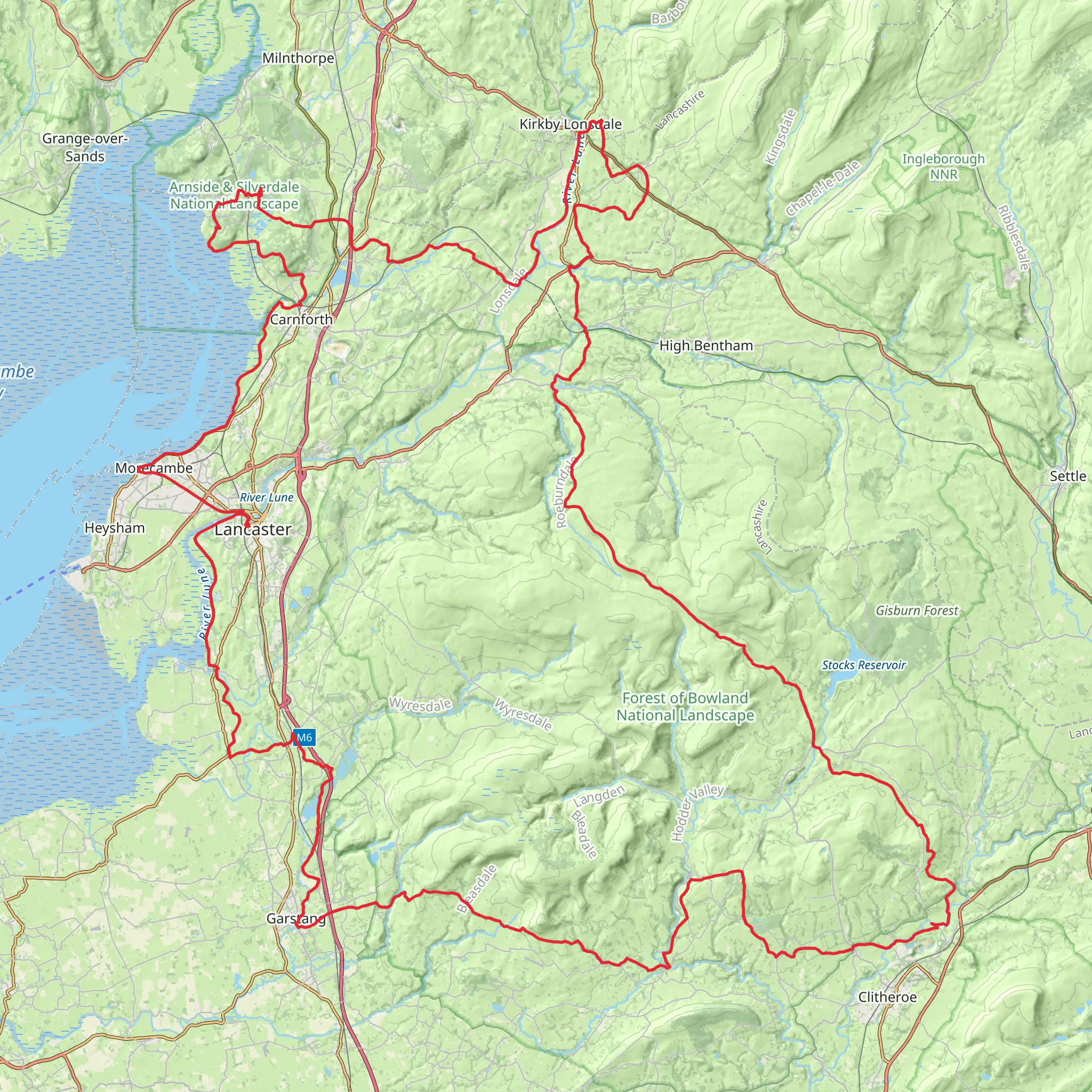 Lancaster Loop mobile static map