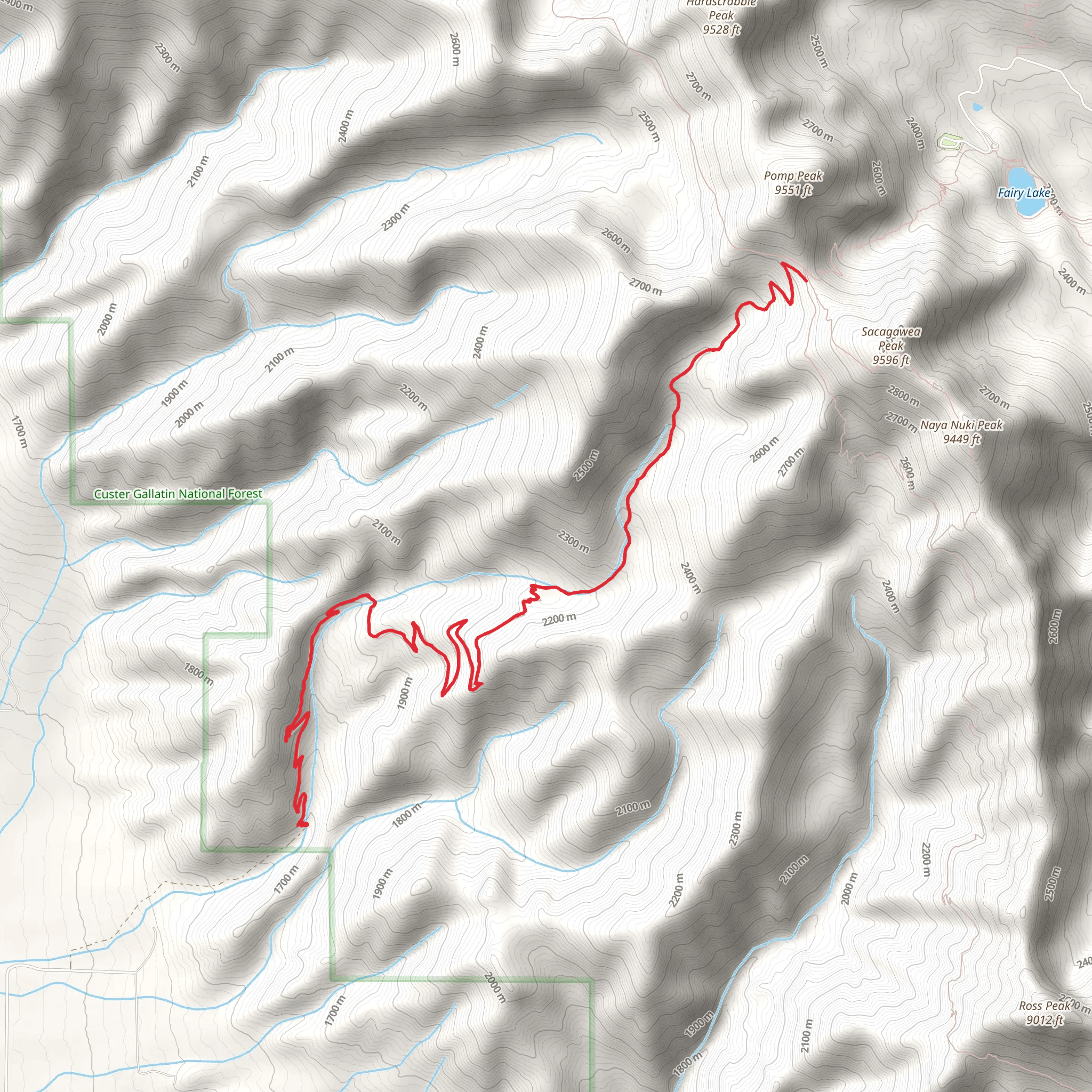 Corbly Gulch Trail mobile static map