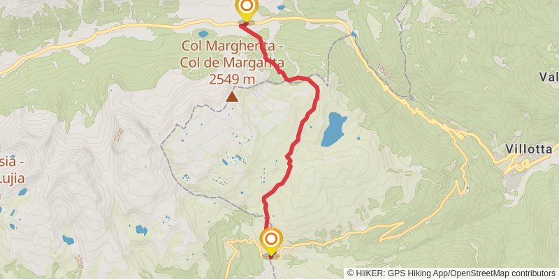 Alta Via 2 stage 7 Map