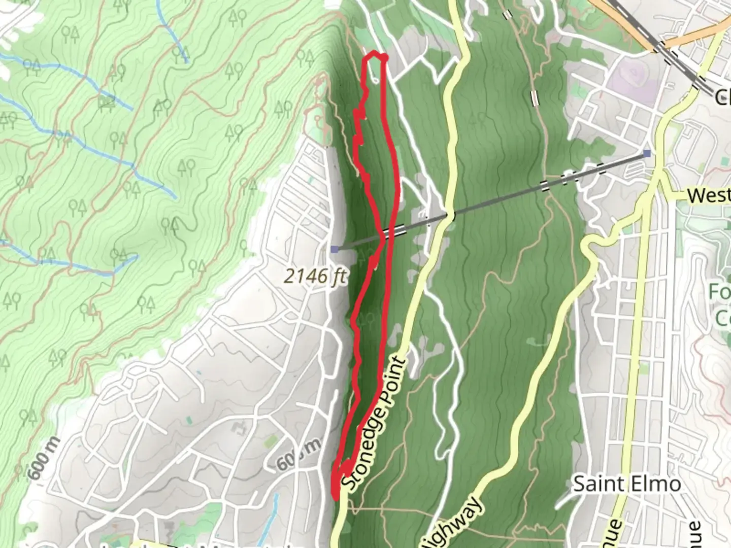 An image depicting the trail Hardy and Mountain Beautiful Loop Trail and its surrounding area.