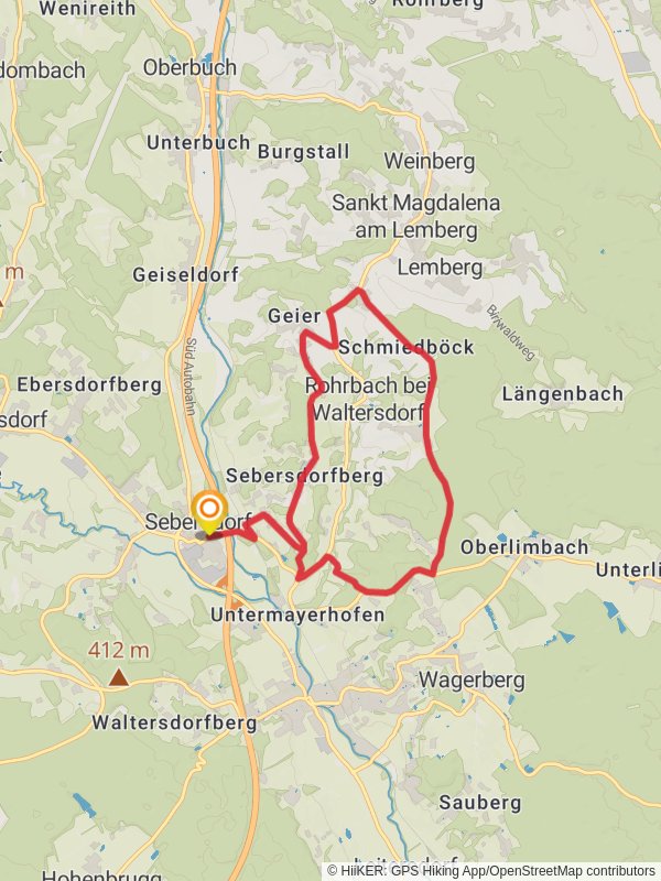 S2 Hügelland-Weg mobile static map