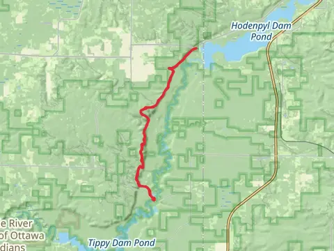 Hodenpyl Dam Pond via North Country National Scenic Trail