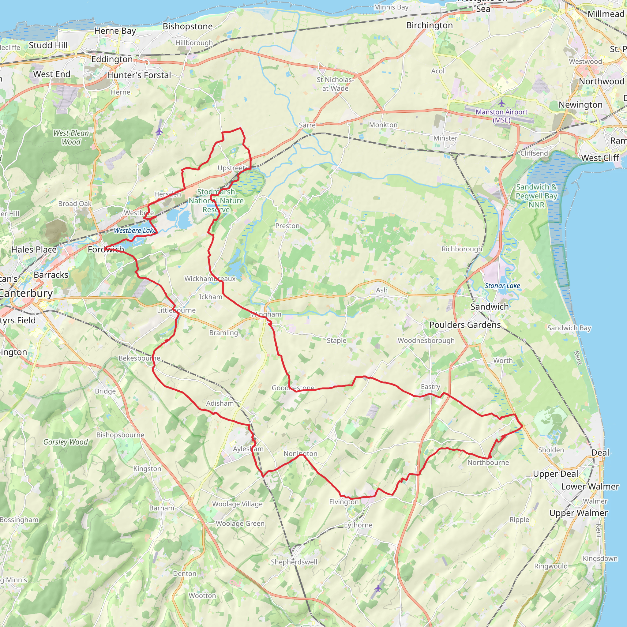 Four Pits Walk mobile static map