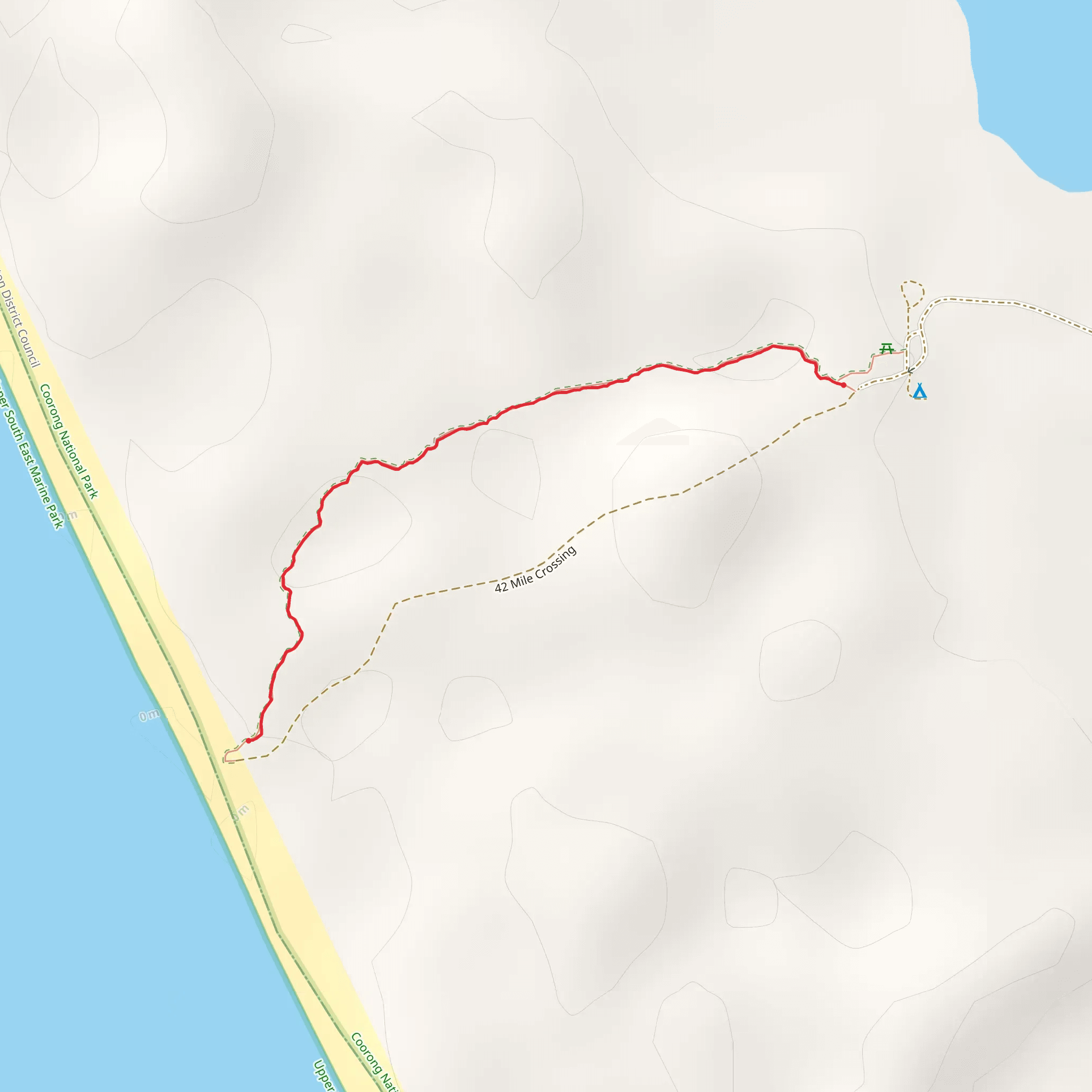 42 Mile Crossing Walk mobile static map