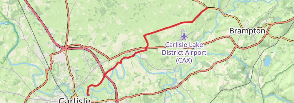 Hadrian’s Wall Path (East to West) 10-Day Moderate Tour (Hillwalk Tours) stage 7 Map