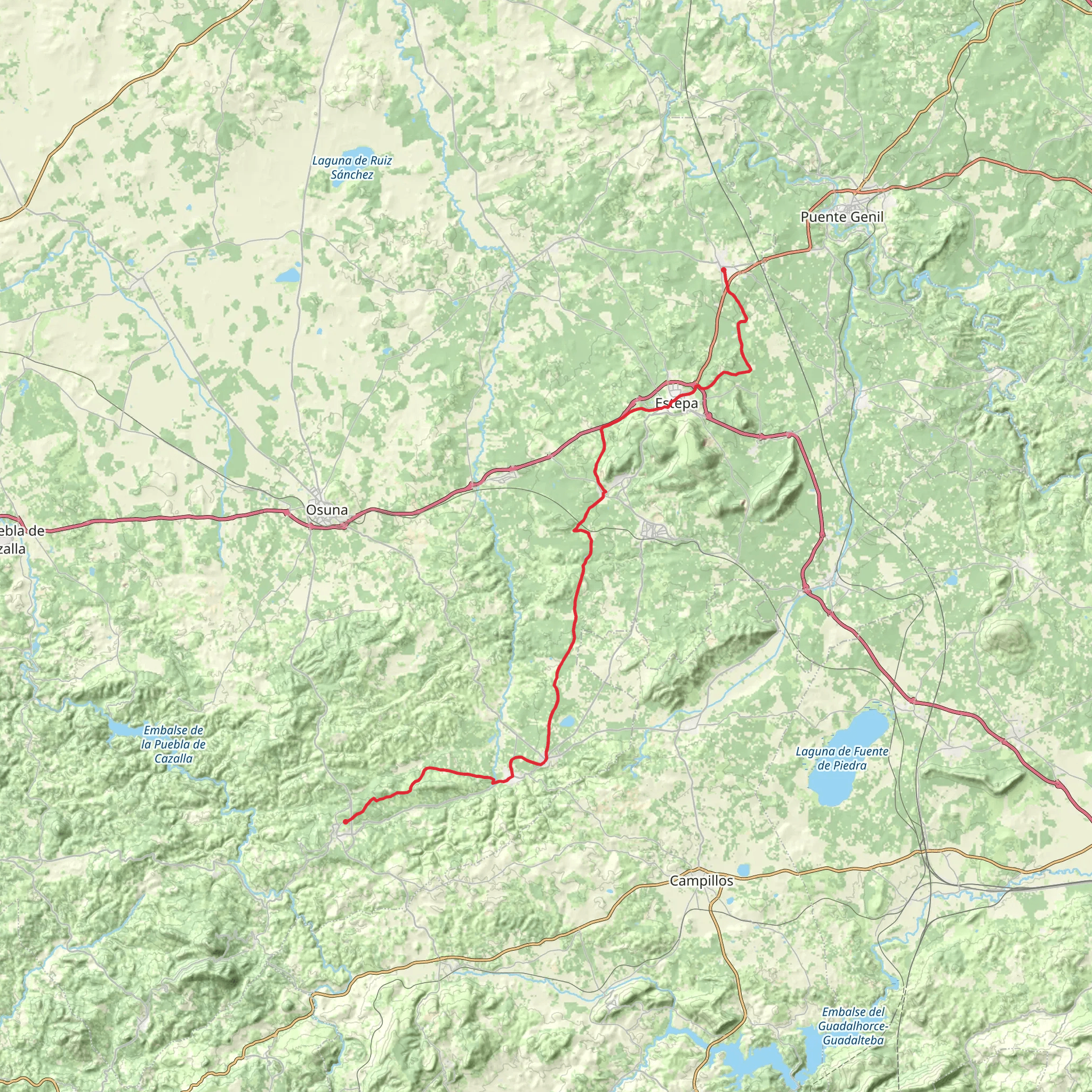 GR 149 Estepa Sierra Sur sevillana mobile static map