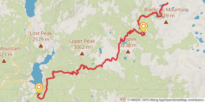 Bench Valley via Woodchuck Trail stage 5 Map