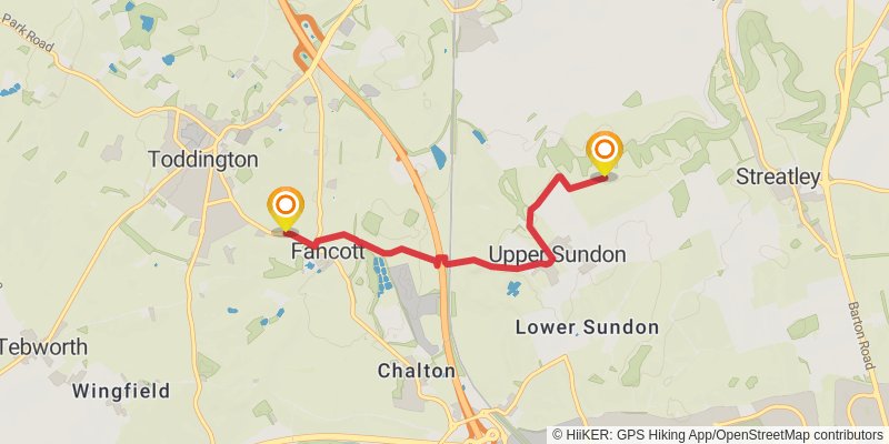 Icknield Way Trail alt 5 Map