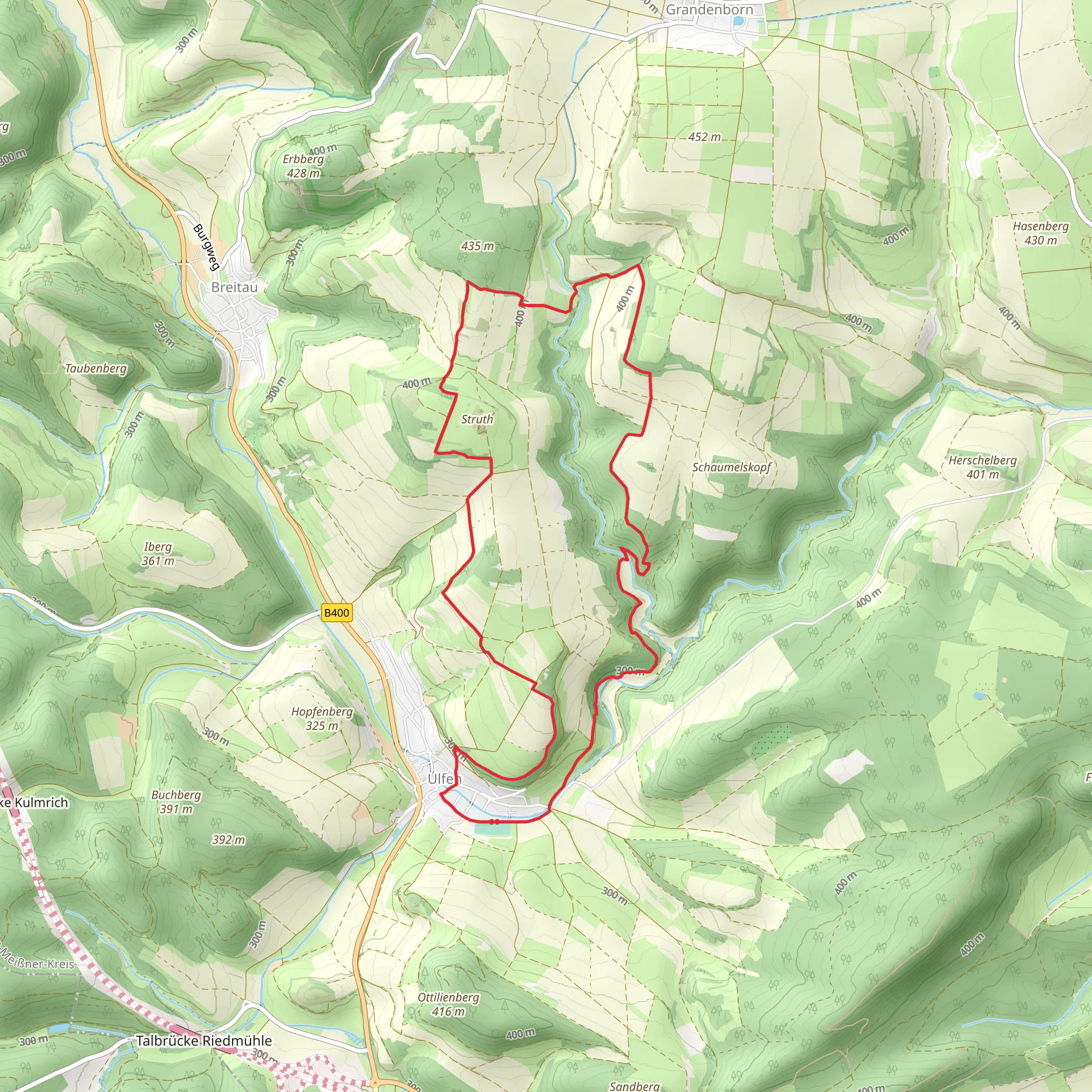 Struth via Premiumweg P20 Ulfener Karst mobile static map