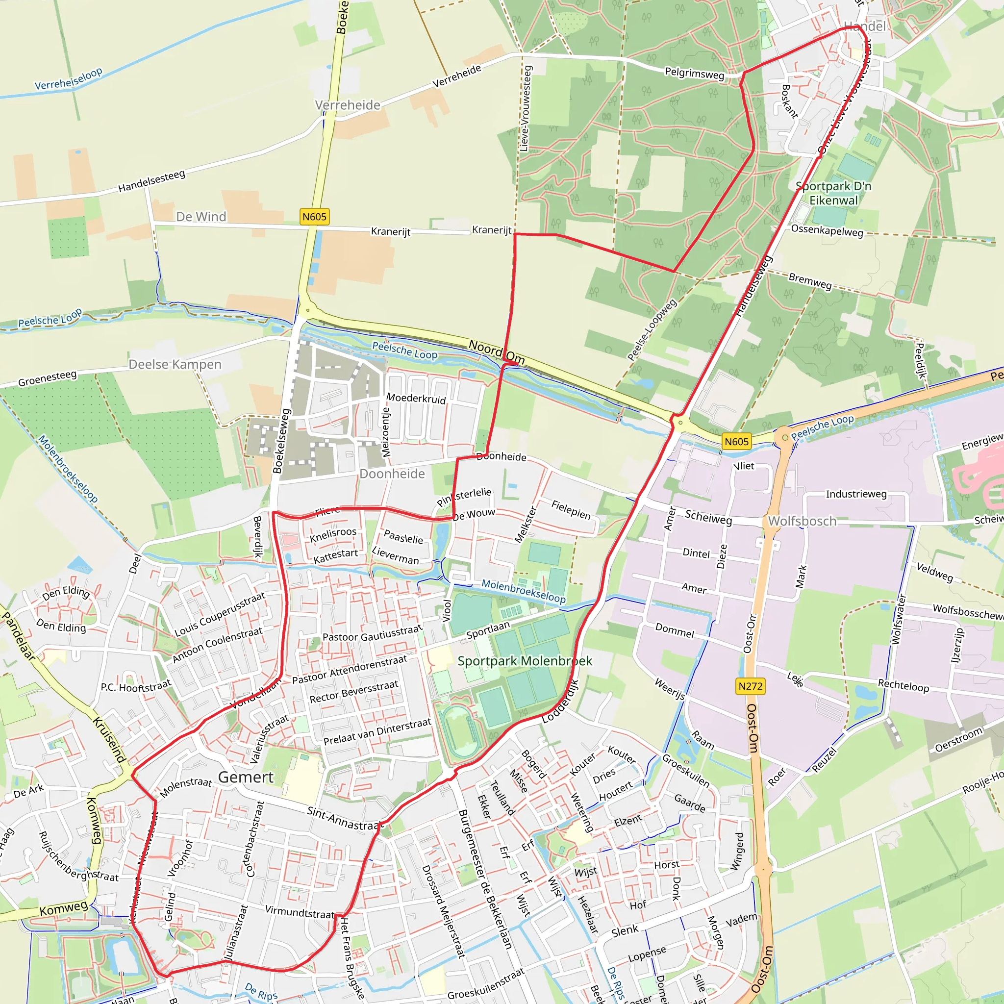 Ossenkapel and Lodderdijk Loop mobile static map