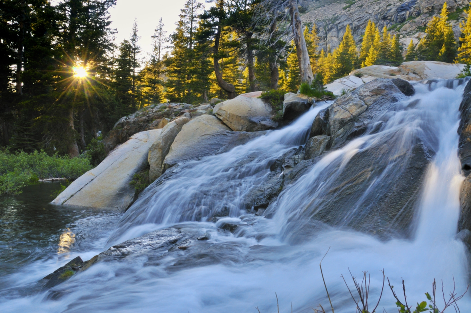 An image depicting the trail Lyons Lake and Sylvia Lake via Lyons Creek Trail and its surrounding area.