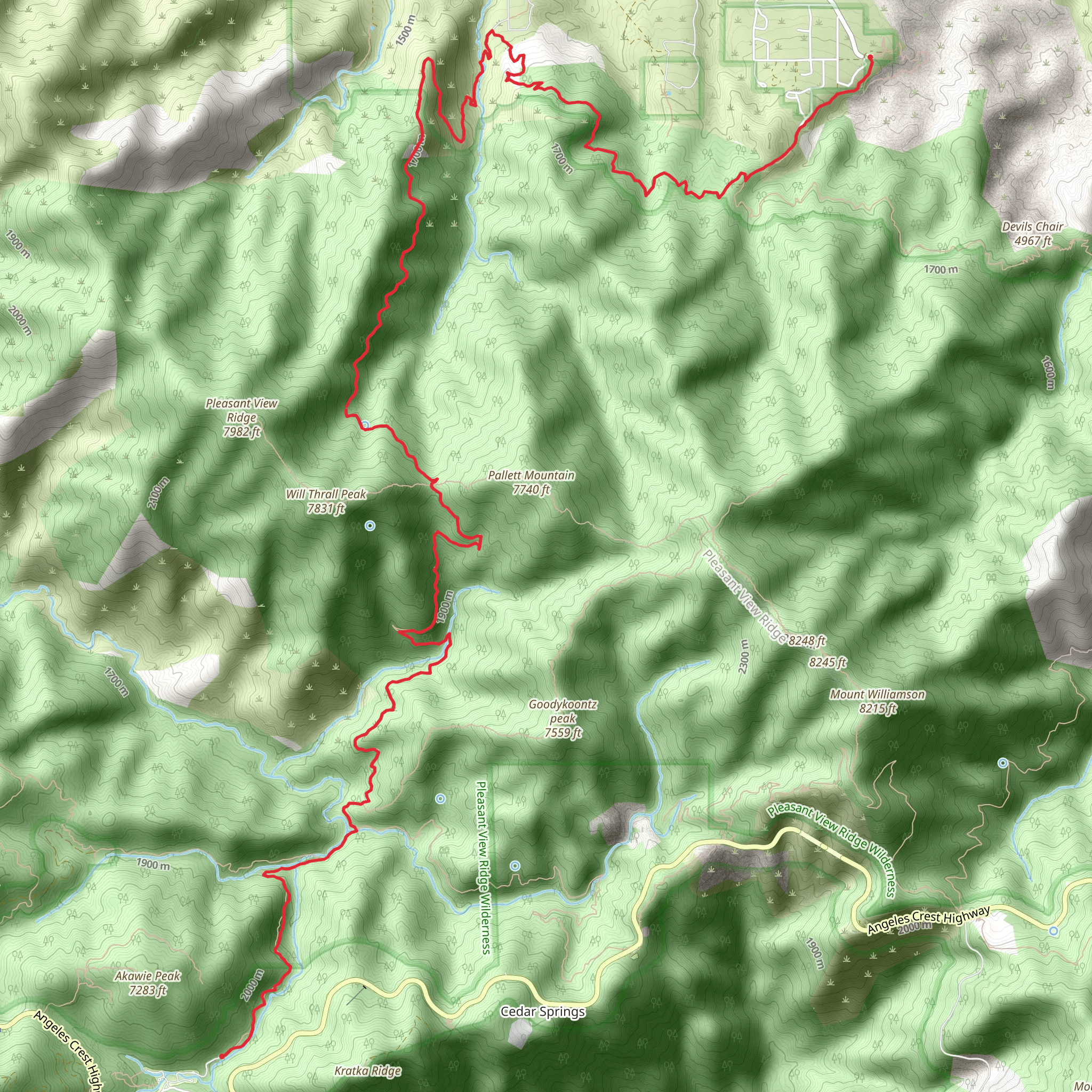 Burkhart Trail mobile static map