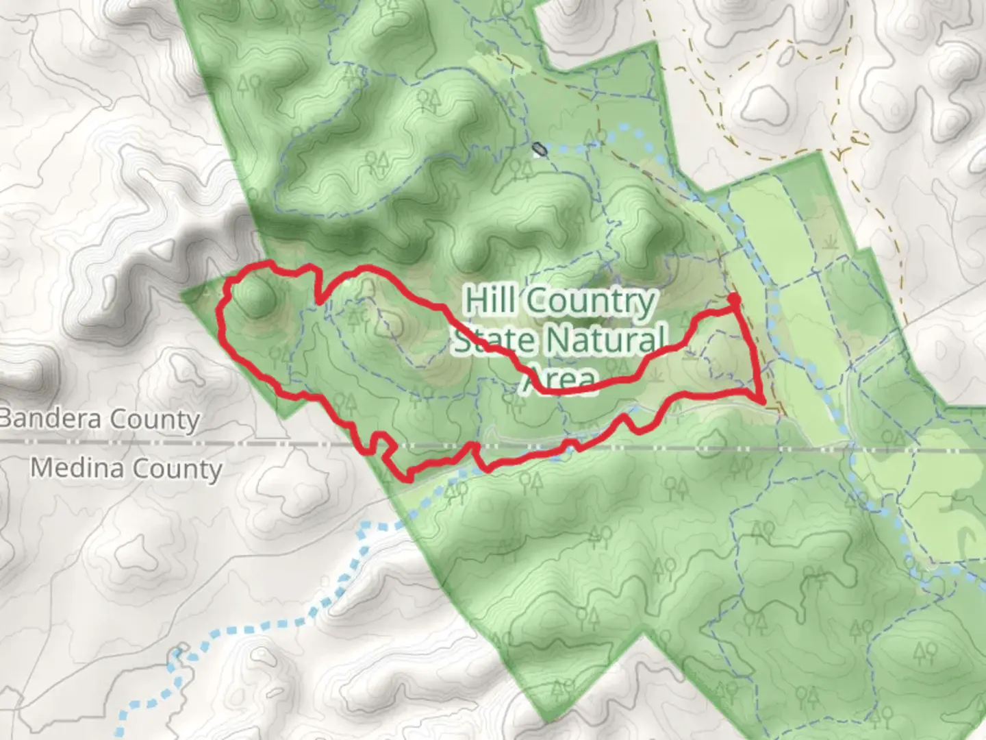 An image depicting the trail Wilderness Trail Loop and its surrounding area.