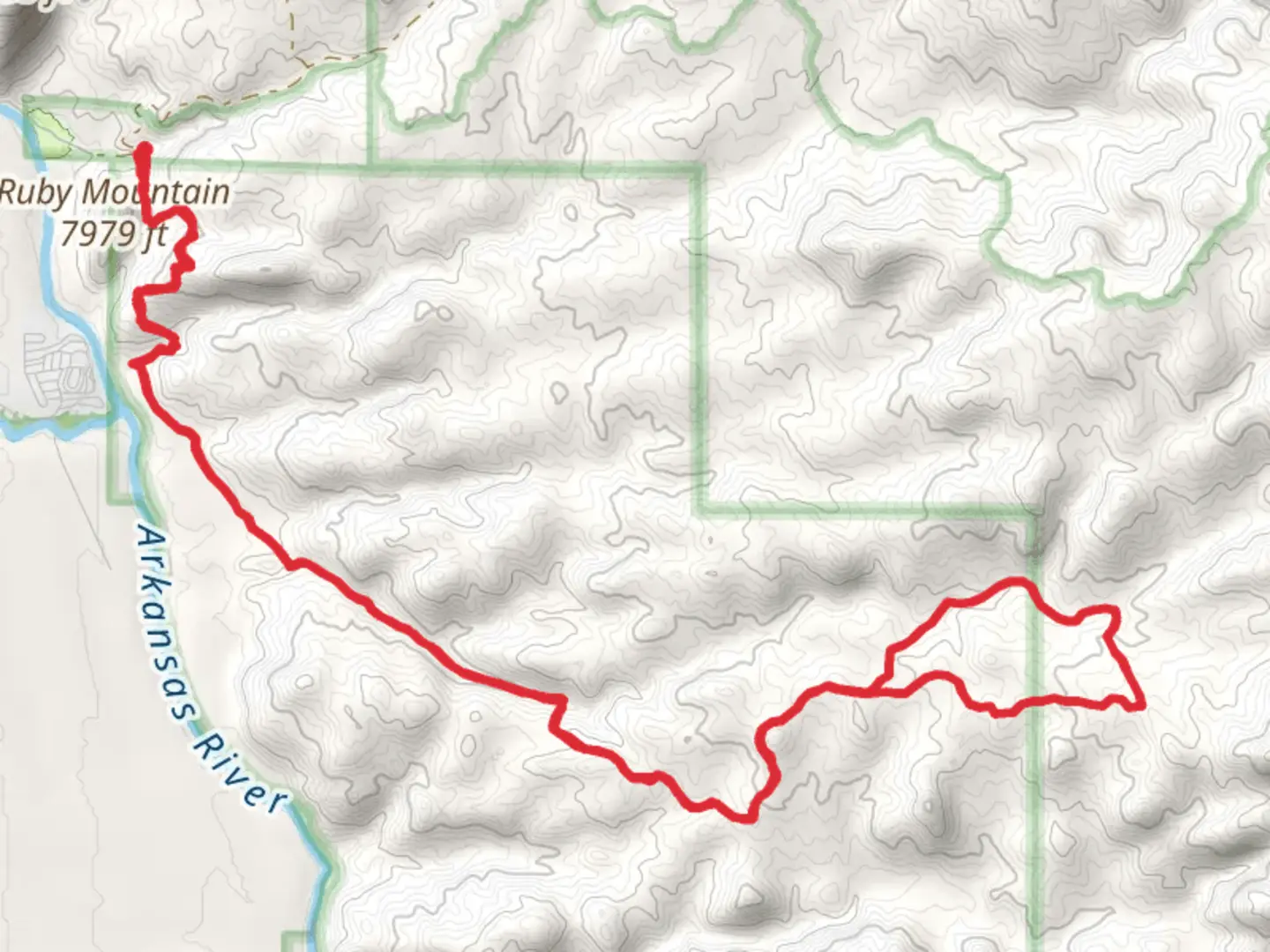 An image depicting the trail Torret Trail and Catkin Gulch Loop and its surrounding area.