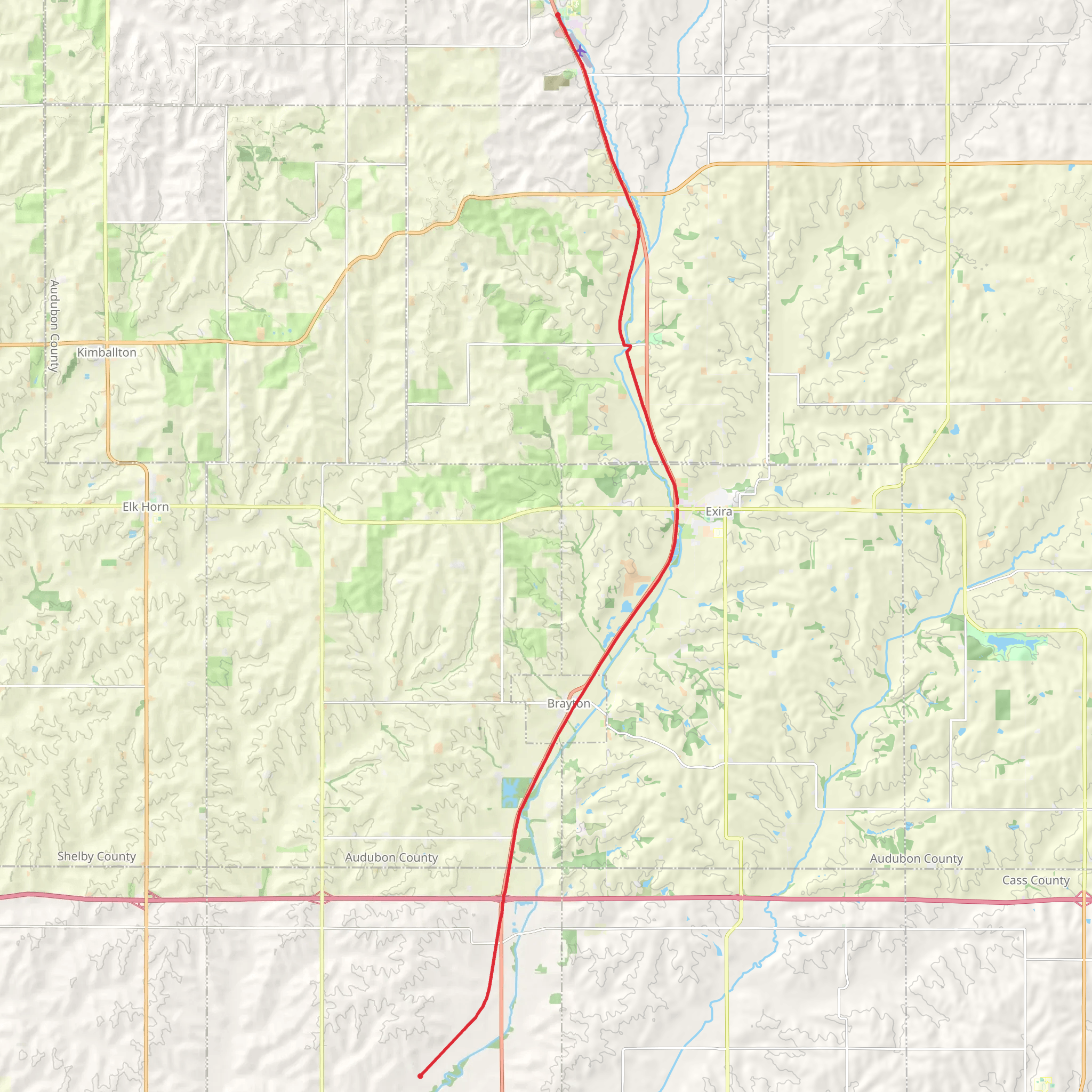T-Bone Trail mobile static map