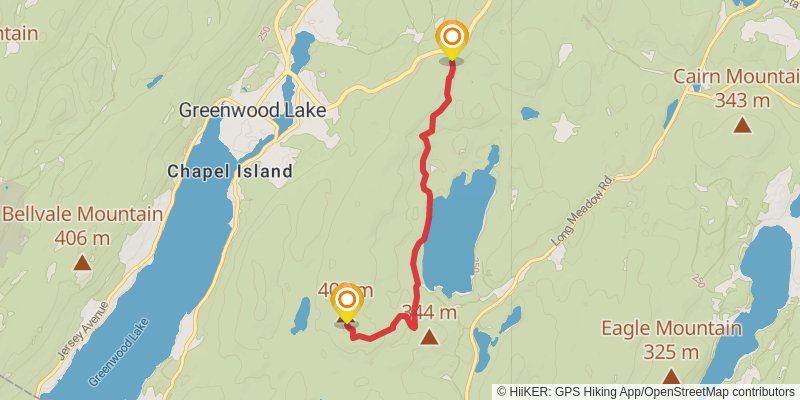 Highlands Trail alt 2 Map