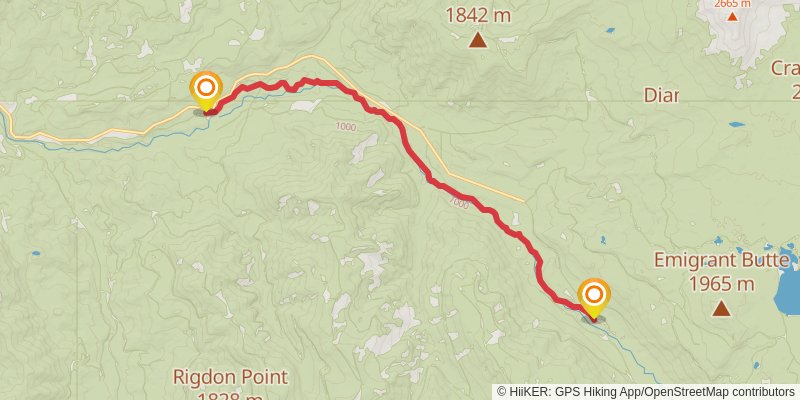 Oregon Timber Trail stage 23 Map