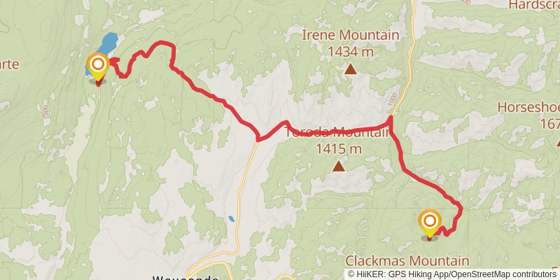 Pacific Northwest Trail stage 71 Map