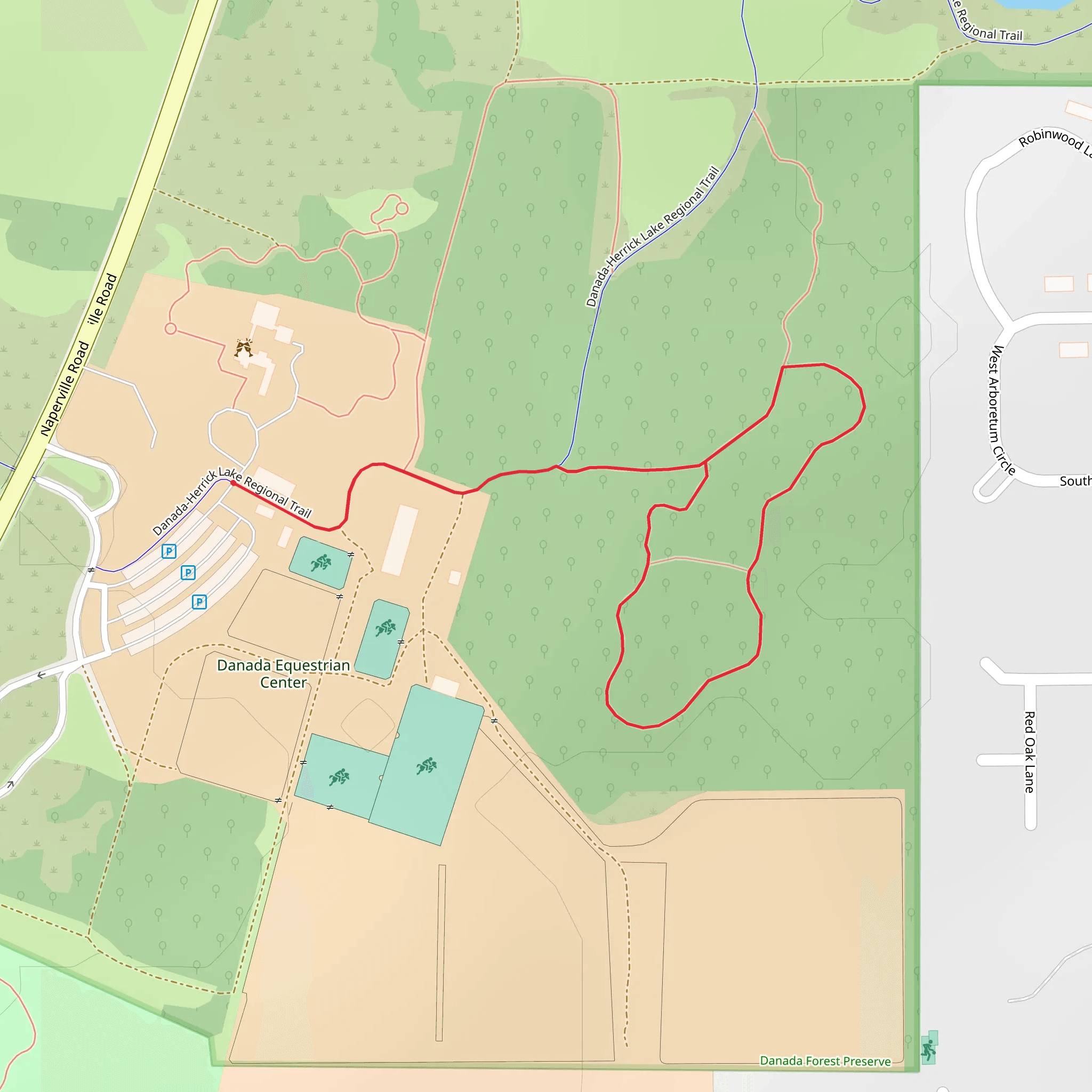 Herrick Lake Regional Trail mobile static map