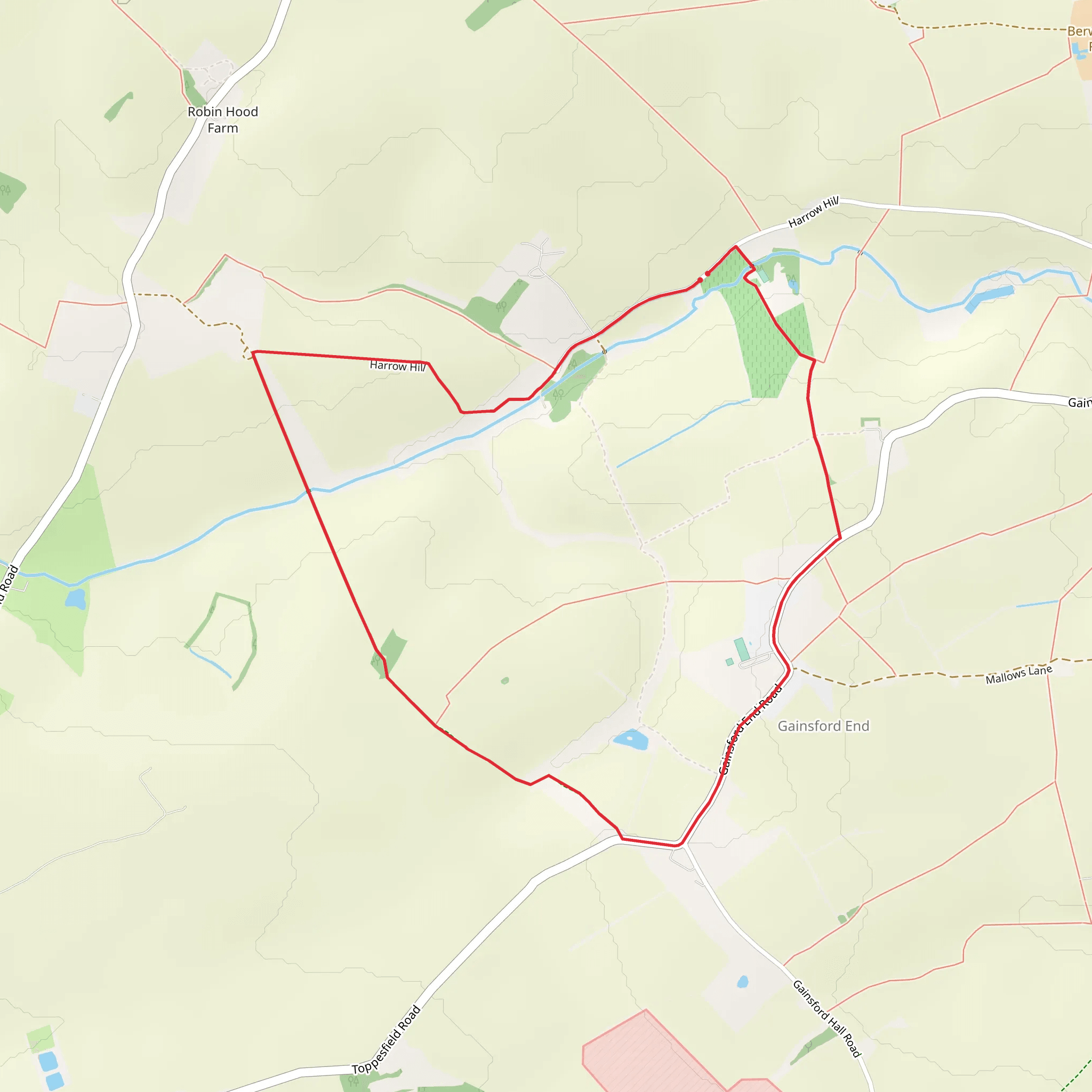 Harrow Hill Loop mobile static map