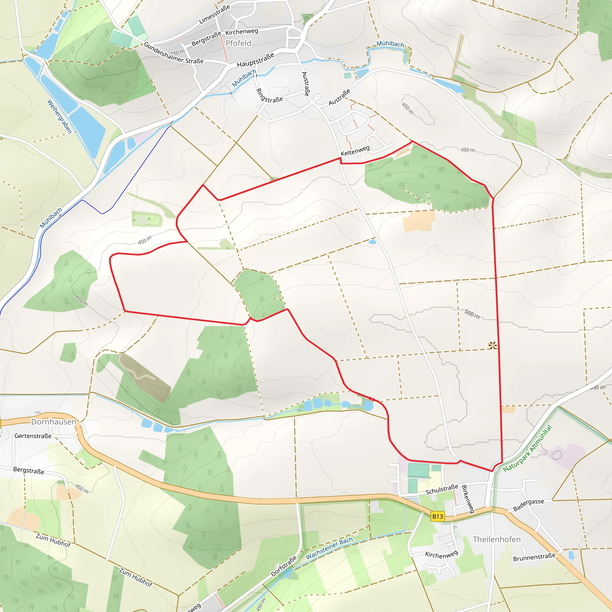 Theilenhofen Loop mobile static map