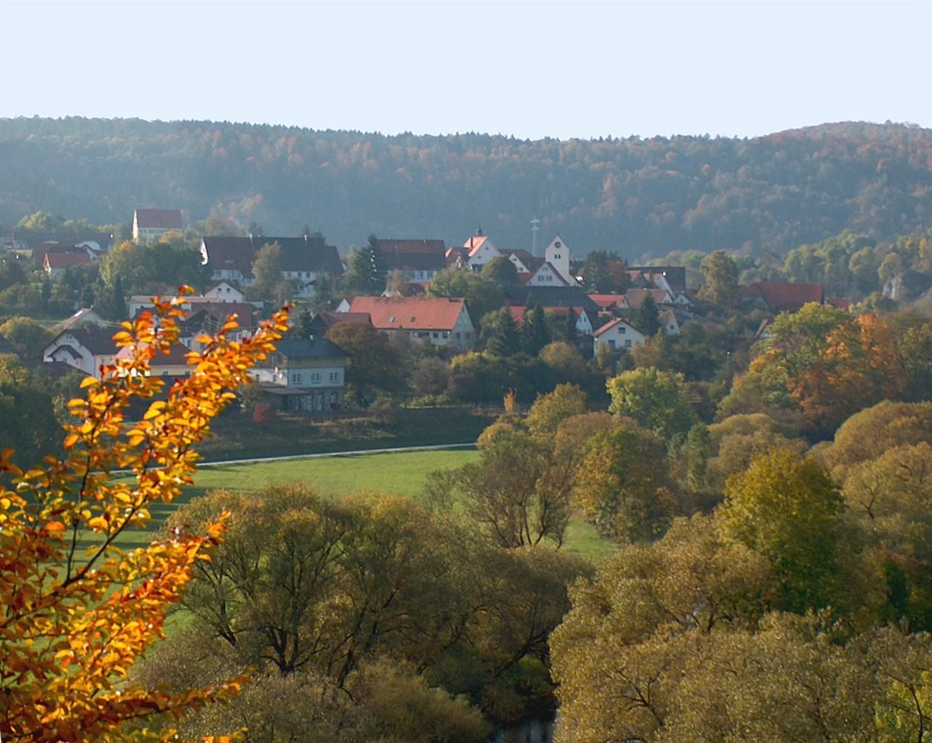 An image depicting the trail Gutenstein to Sigmaringen Walk via River Donau and its surrounding area.