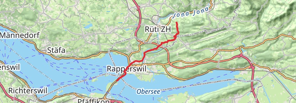 Camino Blumberg-Geneva via Frauenfeld stage 7 Map