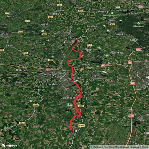 Olst to Zutphen via Sallandpad and Hanzestedenpad