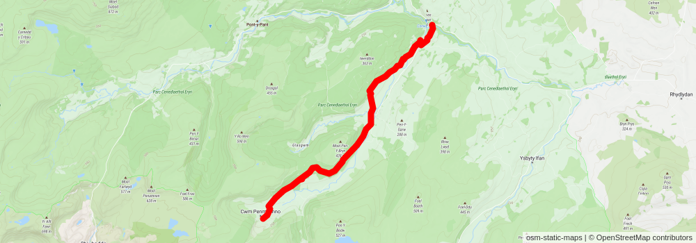 Snowdonia Slate Trail stage 7 Map