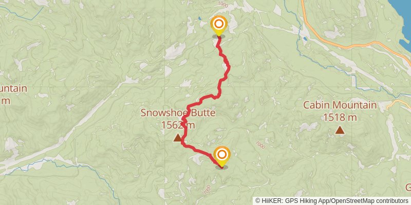 Ultra Pedestrian North Loop stage 179 Map
