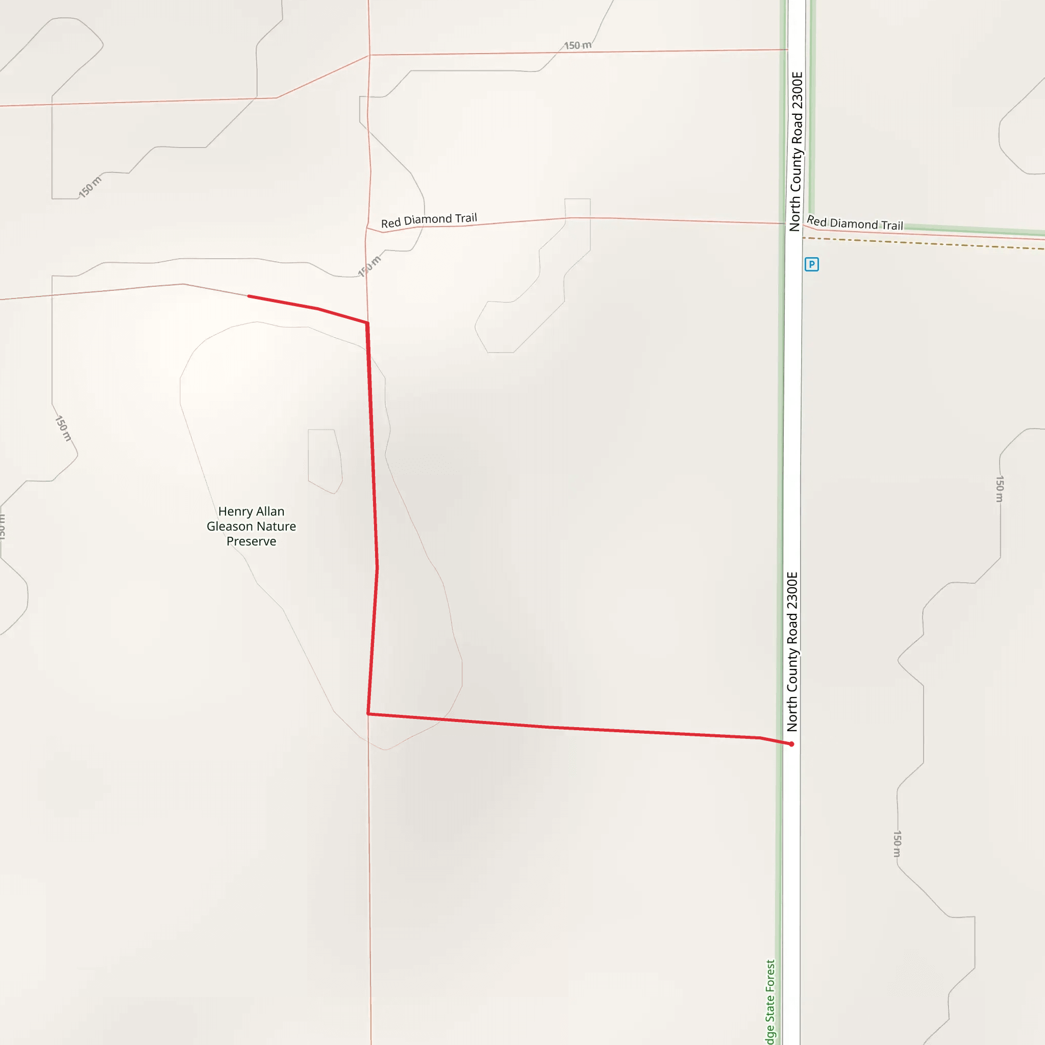 Henry Allan Gleason Nature Preserve mobile static map