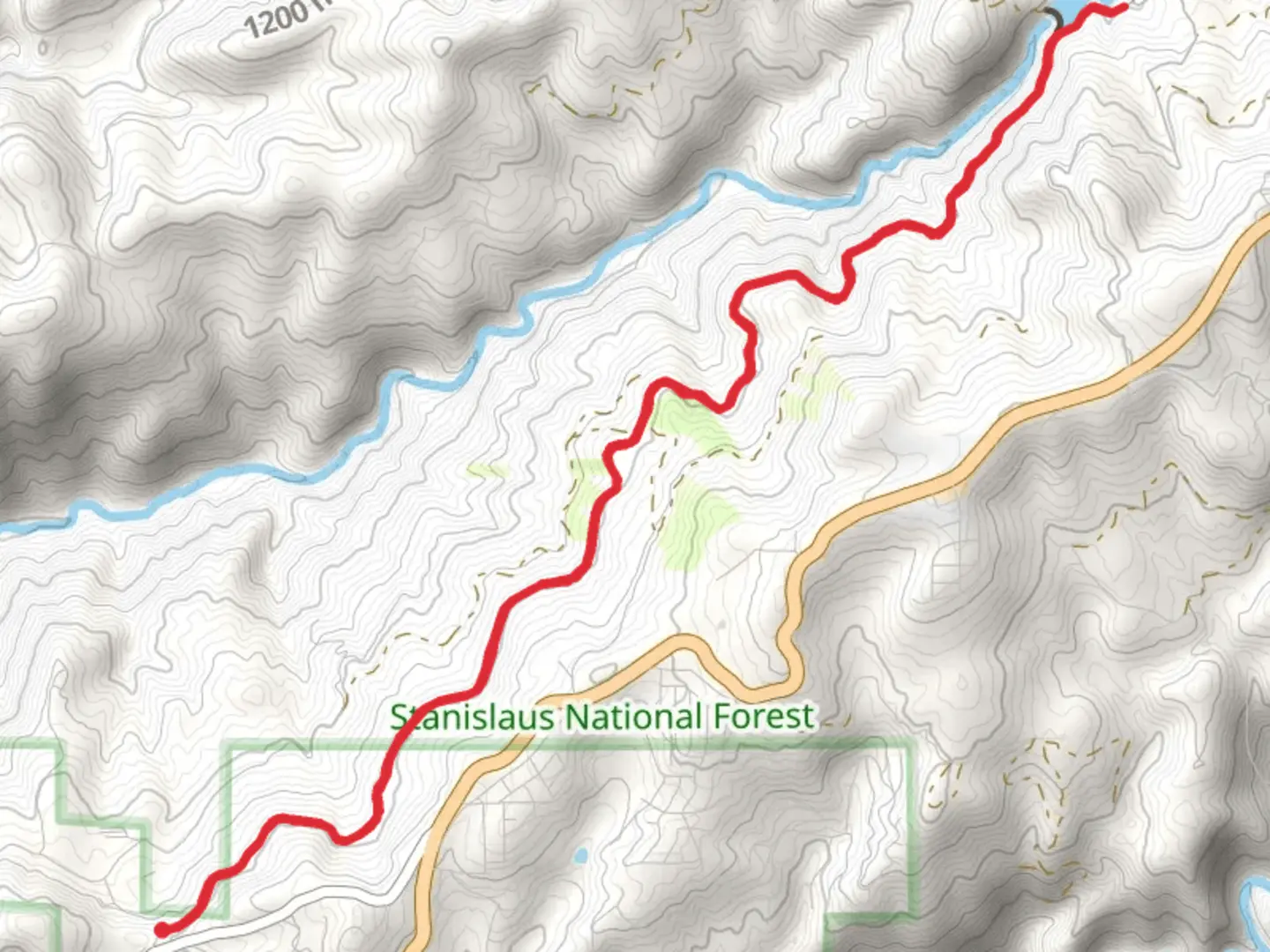 An image depicting the trail Lyons Reservoir - Lakewood Highlands and its surrounding area.