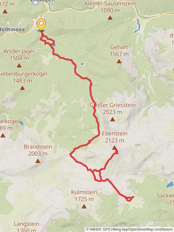 Gr Ebenstein - Sonnschienalm mobile static map