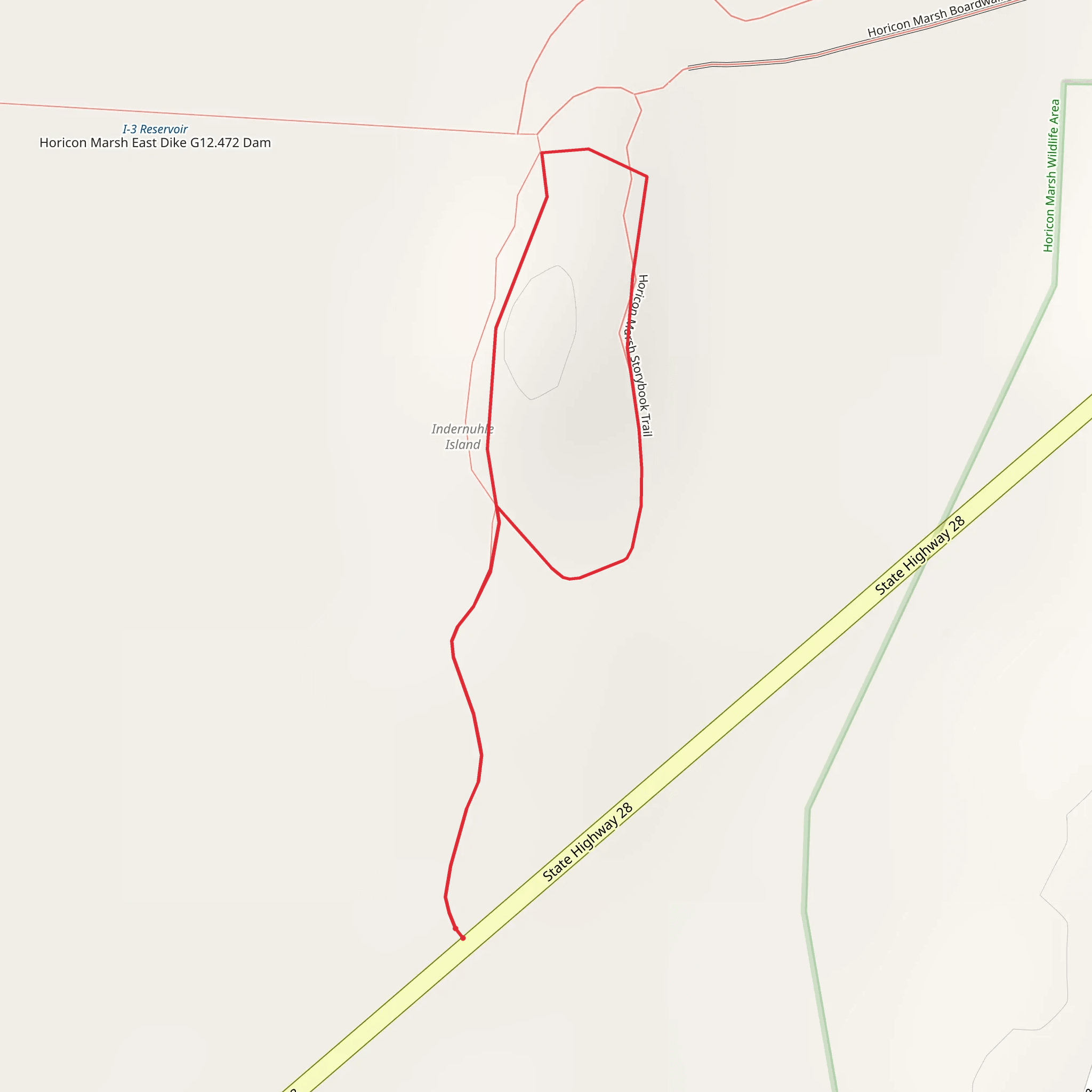 Horicon Marsh Storybook Trail Loop mobile static map