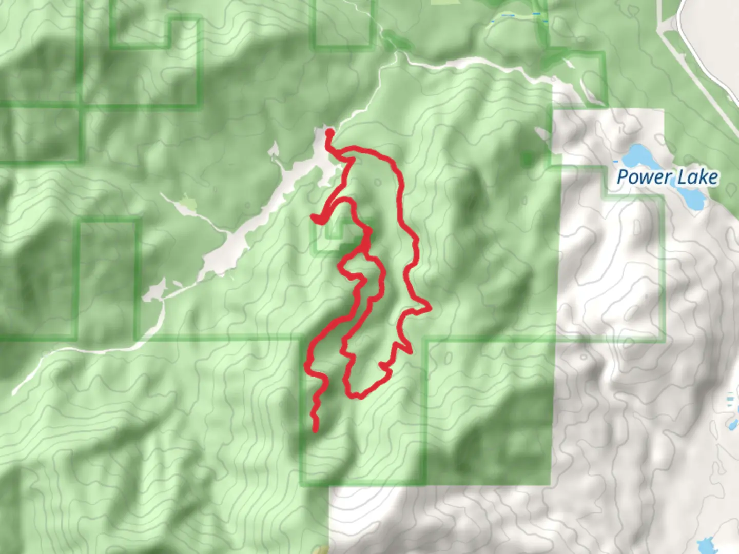 An image depicting the trail Middle Fork Calispel Trail and its surrounding area.