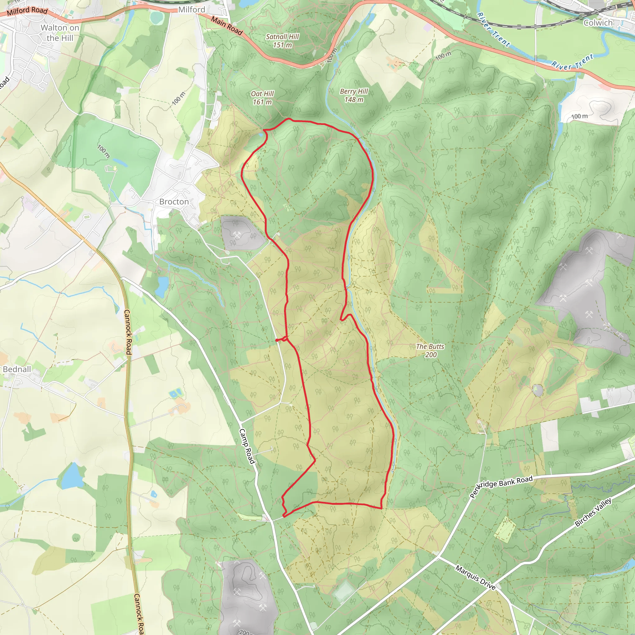 Glacial Boulder Loop - Brocton mobile static map