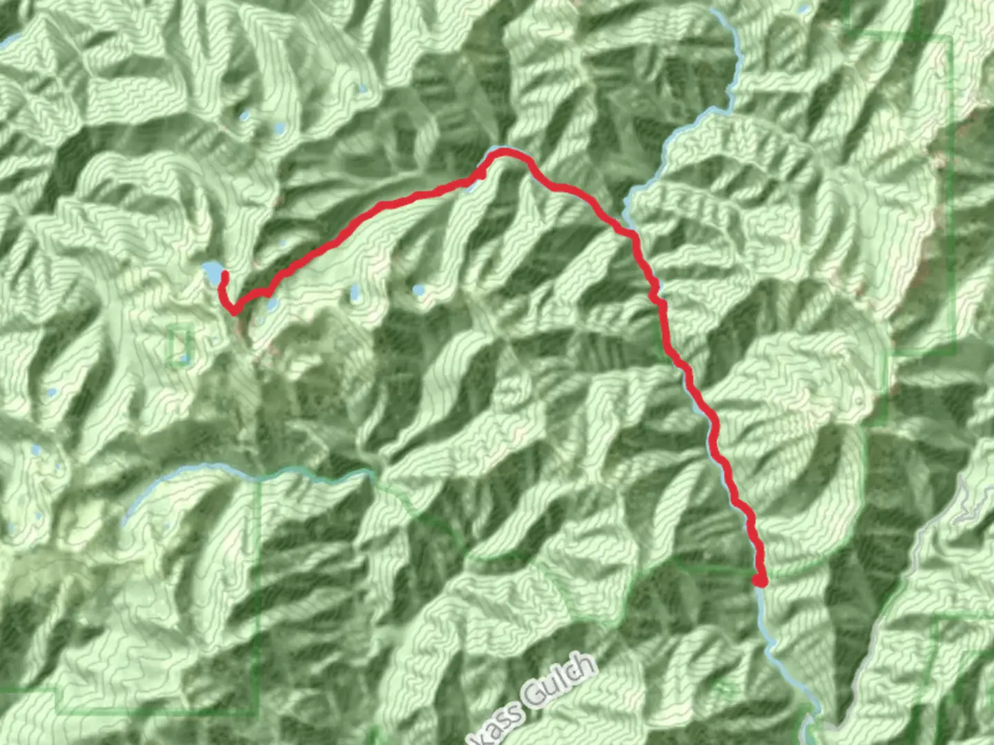 An image depicting the trail North Fork Salmon Trail to Hancock Lake Trail and its surrounding area.