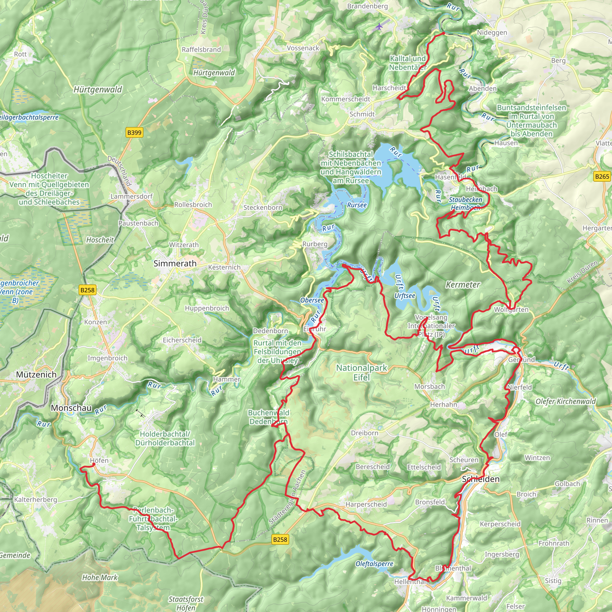 Wildnis-Trail mobile static map