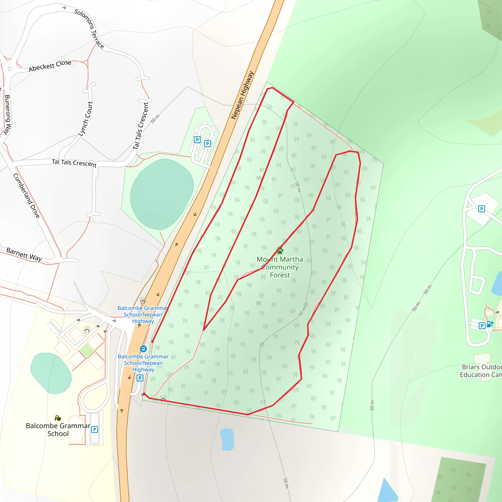 Mt Martha Leash Free Community Forest Walk mobile static map