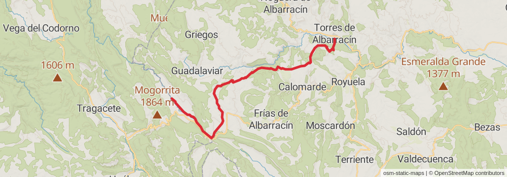 GR 113 Camino Natural del Tajo stage 2 Map
